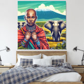 MASAI ART CANVAS WALL FRAME キャンバスプリント (インサイチュ (寝室))