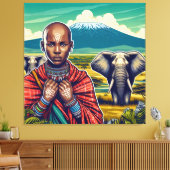 MASAI ART CANVAS WALL FRAME キャンバスプリント (インサイチュ (リビング))