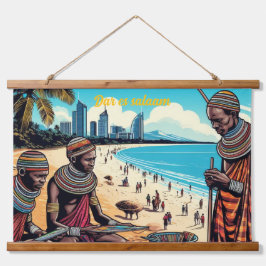 Masai Trades men Tapestry 吊り下げ型タペストリー