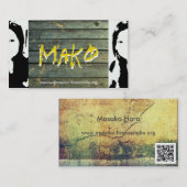 Masako Hara　Mako 名刺 (正面/裏面)