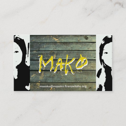 Masako Hara　Mako 名刺 (正面)