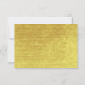 Masala Burgundyエレガント金ゴールド結婚式の日付を保存 セーブザデート (裏面)