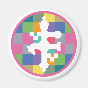 Masanser Pixによるチェスの特別正方形のマスターカラー マグネット