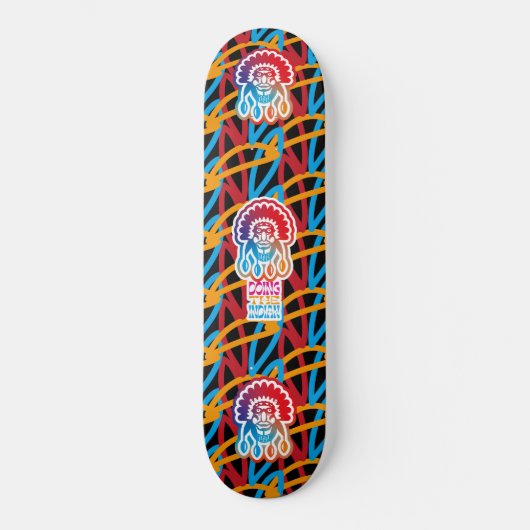 MASANSER PIXELATによるインディアンの実行 スケートボード (正面)