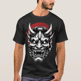 Máscara Oni/ Máscara samurai Tシャツ