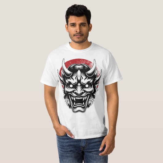 máscara Samurai/ japan Tシャツ (正面フル)