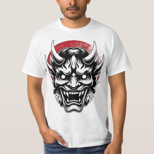 máscara Samurai/ japan Tシャツ (正面)