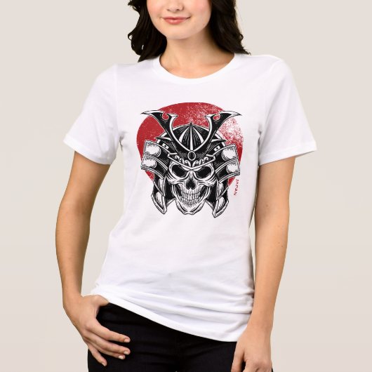 Máscara Samurai Oni / Samurai Oni Mask Women トライブレンドＴシャツ (正面)
