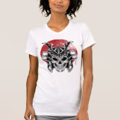 Máscara Samurai Oni / Samurai Oni Mask Women Tシャツ (正面)