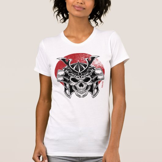 Máscara Samurai Oni / Samurai Oni Mask Women Tシャツ (正面)