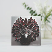 Máscara veneciana de pavo real rojo. カード (スタンド正面)