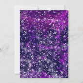 Mascarada de cumpleanos personalizada en negro 招待状 (裏面)