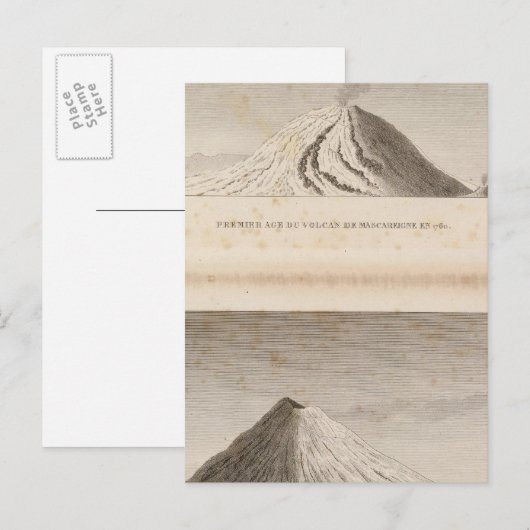 Mascareigne、Vesuve ポストカード (正面/裏面)