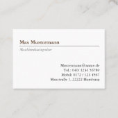 Maschinenbauingenieur Visitenkarte 名刺 (正面)