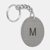 Masculinの男性モノグラムKeychain キーホルダー (正面左)