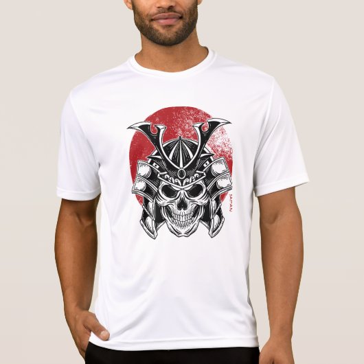 Masculina Máscara Samurai Oni / Samurai Oni Mask Tシャツ (正面)