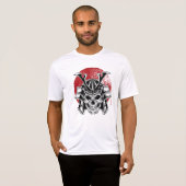 Masculina Máscara Samurai Oni / Samurai Oni Mask Tシャツ (正面フル)