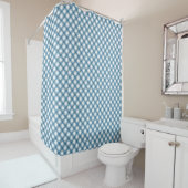 Masculine Bath Curtain Blue Plaid Gift Idea シャワーカーテン (インサイチュ)