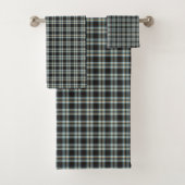 Masculine Bath Towel – Blue Yellow Tartan Look バスタオルセット (インサイチュ)