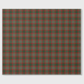 Masculine Plaid Red Green Christmas wrapping paper ラッピングペーパー (フラット)
