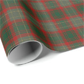 Masculine Plaid Red Green Christmas wrapping paper ラッピングペーパー (ロールコーナー)