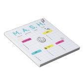 MASHゲーム 90年代パーティーのお楽しみグッズ ノートパッド (アングル)