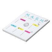 MASHゲーム 90年代パーティーのお楽しみグッズ ノートパッド (回転)