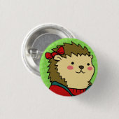 Mashaはボタンに直面します 缶バッジ (正面&裏面)