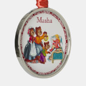 Masha and 3 bears メタルオーナメント (右)