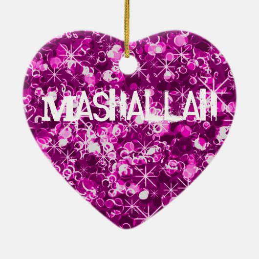 Mashallahのイスラム教のお祝いのオーナメント セラミックオーナメント (裏面)