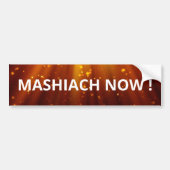 Mashiach Now Red Cosmic Lights Messian バンパーステッカー (正面)