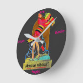 "Mashie niblick" Wall Clock ラウンド壁時計 (傾斜)