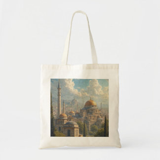 Masjid al Aqsa, Palestine, oil painting tote bag. トートバッグ