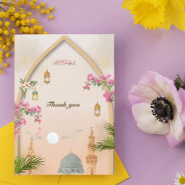 Masjid An-Nabawi Islamic Thank You Card –Thank You カード