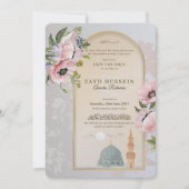 Masjid An-Nabawi Pink Poppies Islamic セーブザデート (正面)