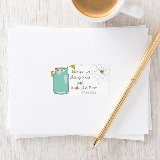 Masjon Jar Thank You Labels ラベル (インサイチュ)