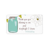 Masjon Jar Thank You Labels ラベル (正面)