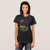 Mask and beads purple green yellow Mardi gras Crui Tシャツ (正面フル)