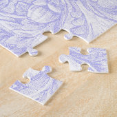  Mask Featuring Ornate Golden and Blue Patterns ジグソーパズル (側面)