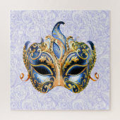  Mask Featuring Ornate Golden and Blue Patterns ジグソーパズル (縦)