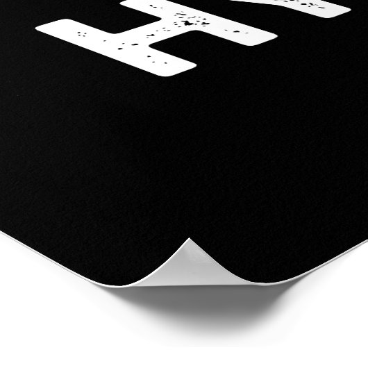 Mask Hysteria Funny Mask Pun Dark BG ポスター (角)