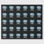 Mask Hysteria Funny Mask Pun Dark BG ラッピングペーパー (フラット)