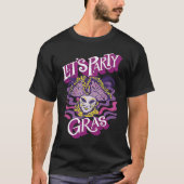 Mask Mardi Gras Let's Party Parade Shenanigans Car Tシャツ (正面)