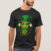 Mask Swinger Upside Down Pineapple St Patricks Day Tシャツ (正面)
