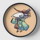 Masked Bird 壁時計 (正面)