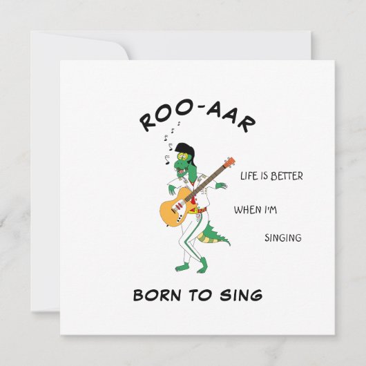 Masked Dino Singer Soundwave Song Card for Friend 招待状 (正面)