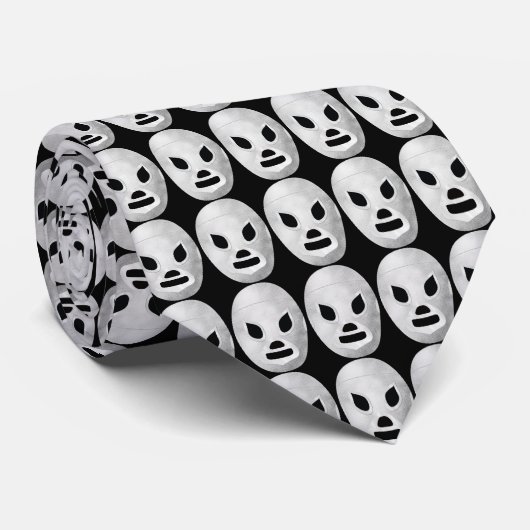 Masked Mexican Wrestler Patterned tie ネクタイ (ロール)