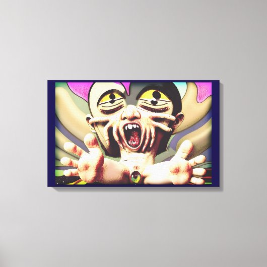 Masking a Metamorphic Meltdown キャンバスプリント (正面)