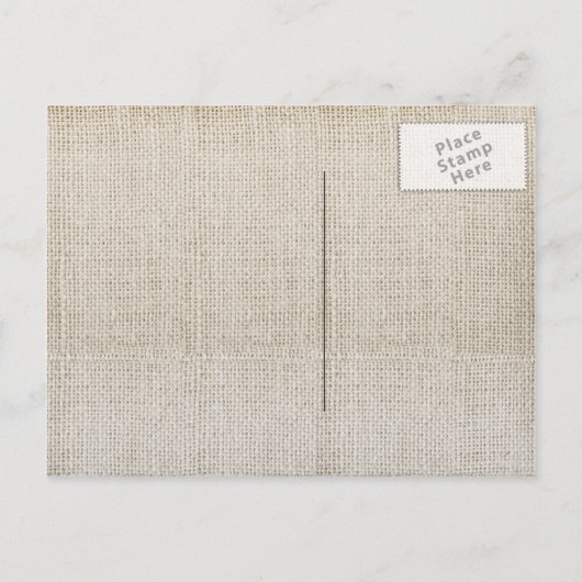 Mason 素朴 Jarと写真の保存日付 案内ポストカード (裏面)