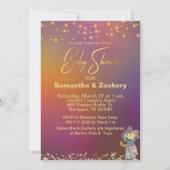 *~* Mason 素朴 Jar String Lights Baby Shower 招待状 (裏面)